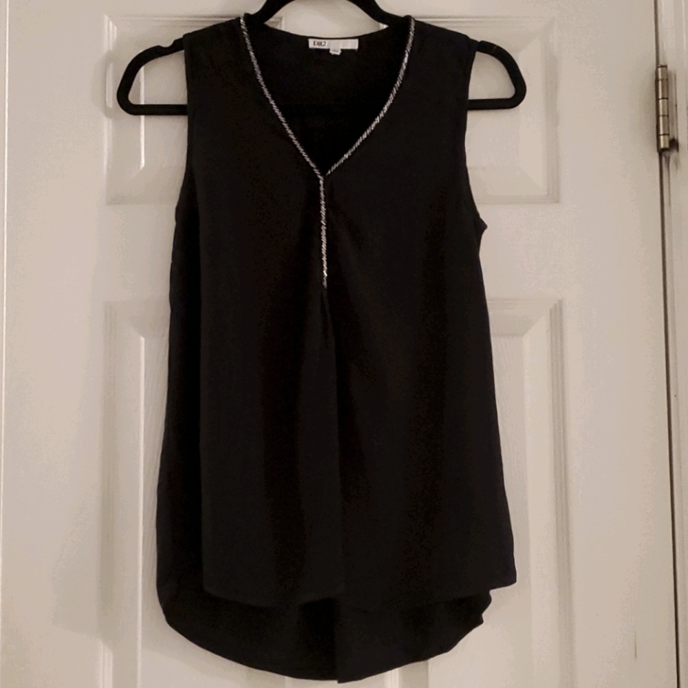 DR2 Black Top with Silver Accents Size Small